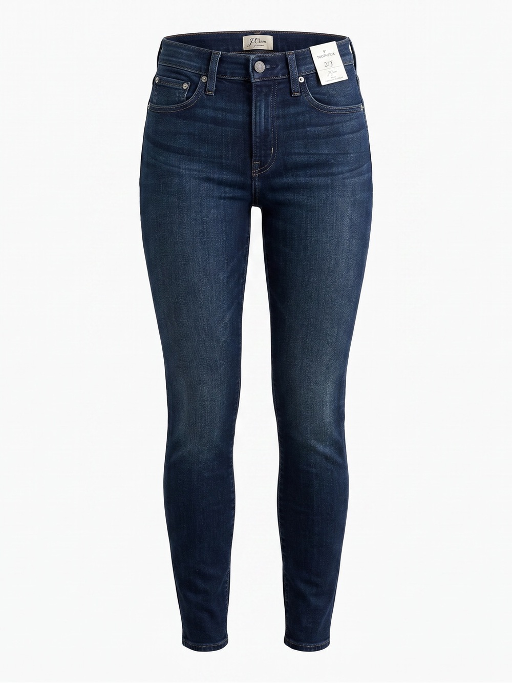 NWT J.Crew 9" Toothpick Skinny Jeans with Pockets Dark Wash | 27T Tall